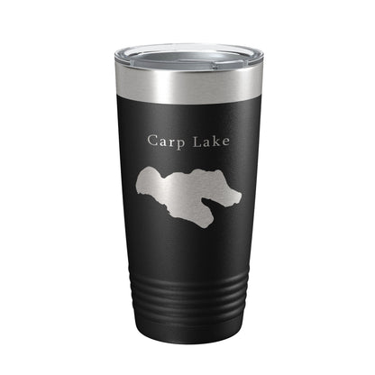 Carp Lake Map Tumbler Travel Mug Insulated Laser Engraved Coffee Cup Michigan 20 oz-5