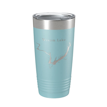 Wixom Lake Tittabawassee Map Tumbler Travel Mug Insulated Laser Engraved Coffee Cup Michigan 20 oz-13