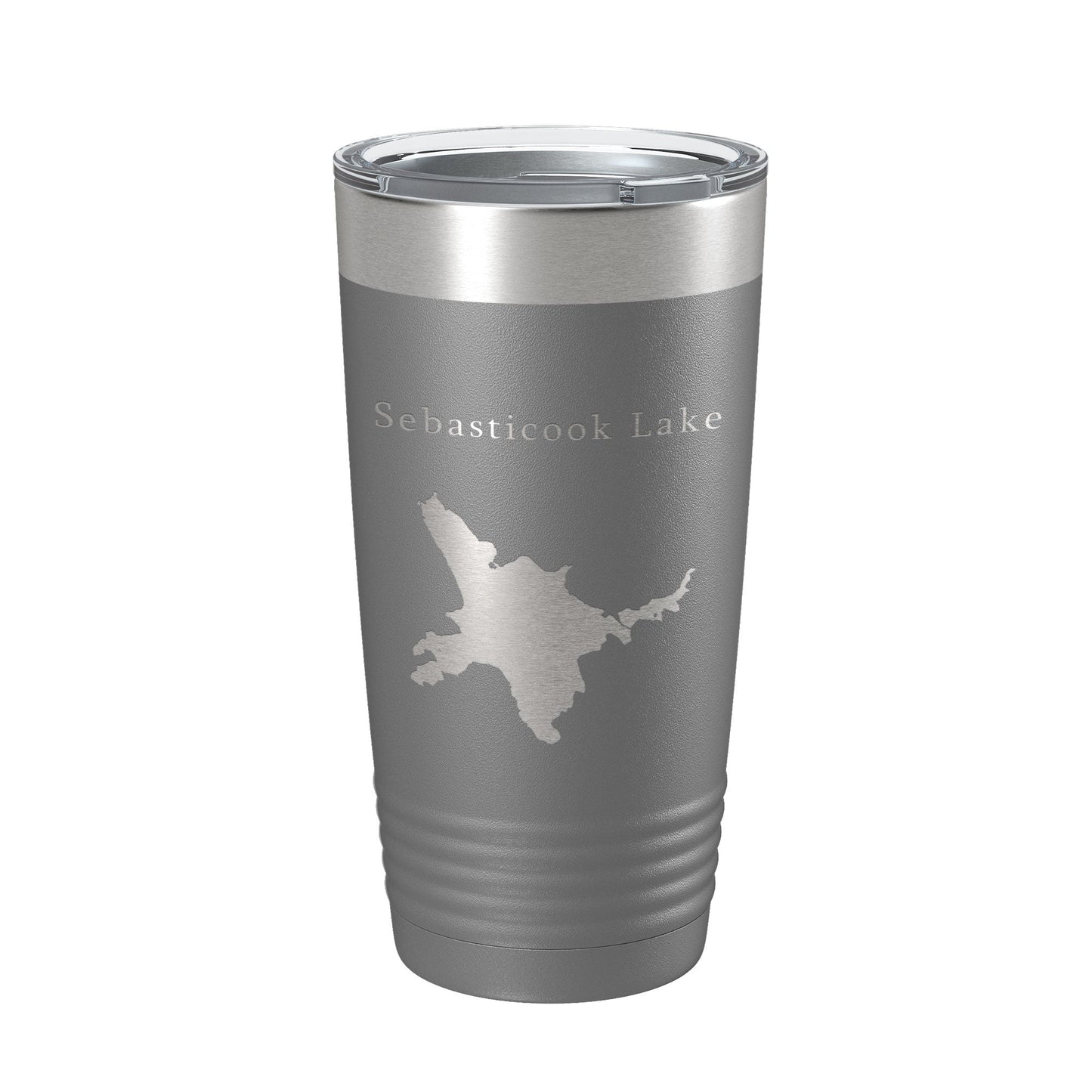 Sebasticook Lake Map Tumbler Travel Mug Insulated Laser Engraved Coffee Cup Maine 20 oz-16