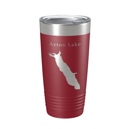 Acton Lake Hueston Woods Map Tumbler Travel Mug Insulated Laser Engraved Coffee Cup Ohio 20 oz-18
