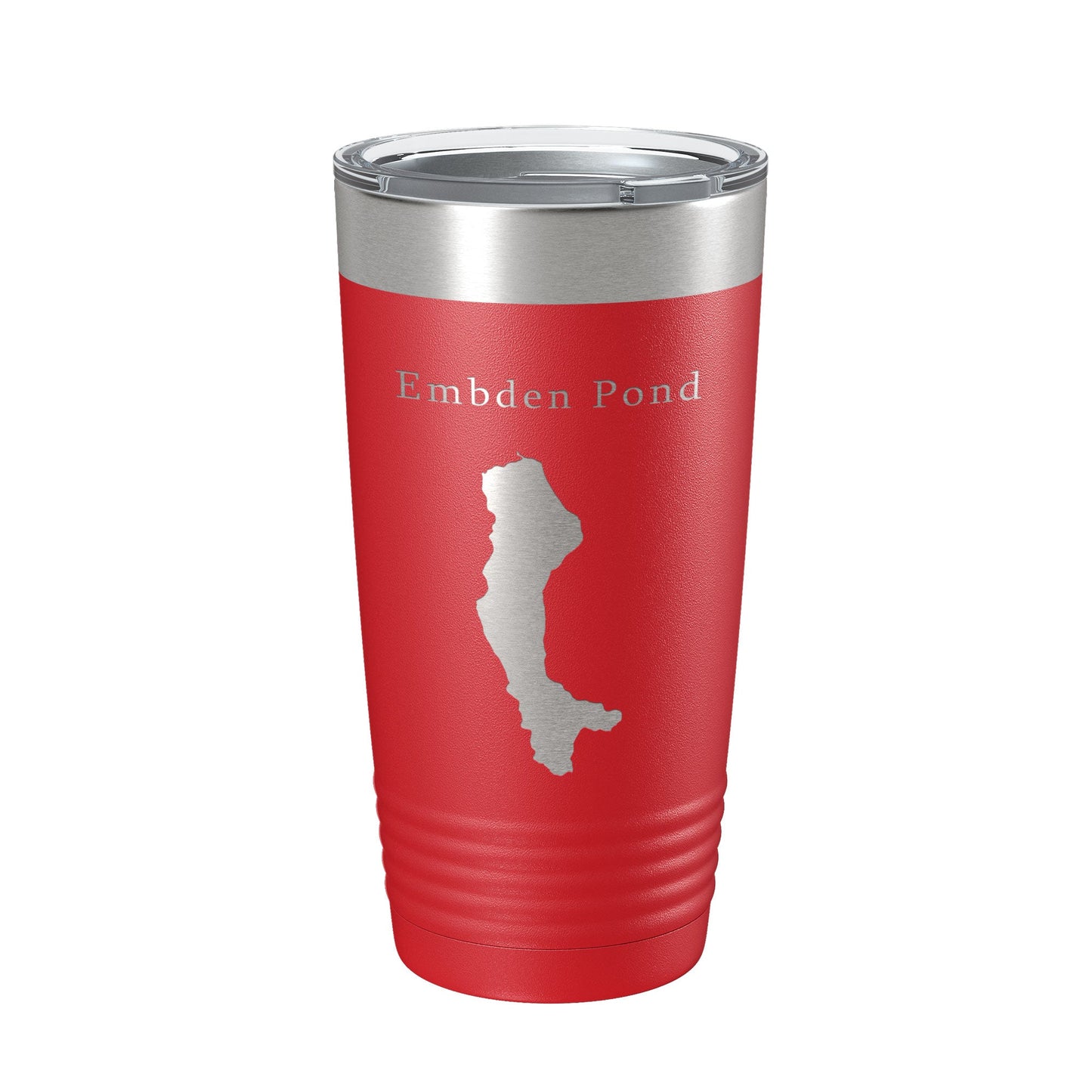Embden Pond Tumbler Lake Map Travel Mug Insulated Laser Engraved Coffee Cup Maine 20 oz-10