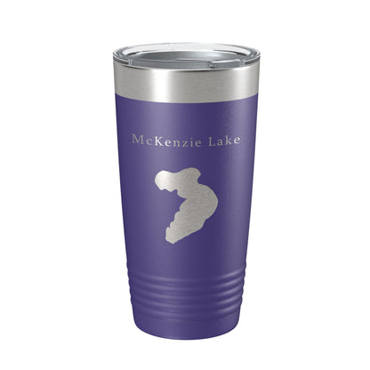 McKenzie Lake Map Tumbler Travel Mug Insulated Laser Engraved Coffee Cup Wisconsin 20 oz-15