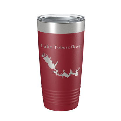 Lake Tobesofkee Map Tumbler Travel Mug Insulated Laser Engraved Coffee Cup Macon Georgia 20 oz-18