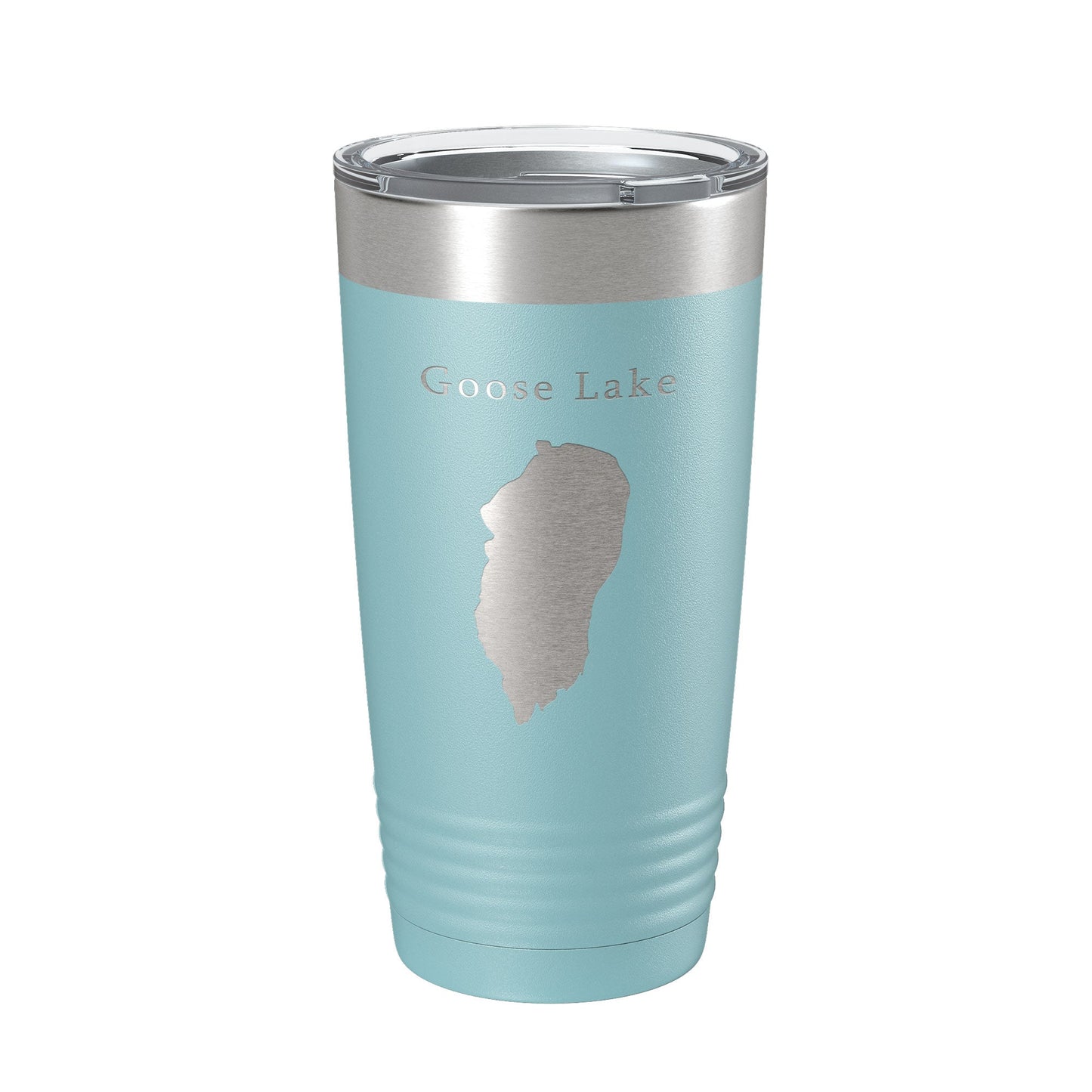 Goose Lake Map Tumbler Travel Mug Insulated Laser Engraved Coffee Cup California Oregon 20 oz-13