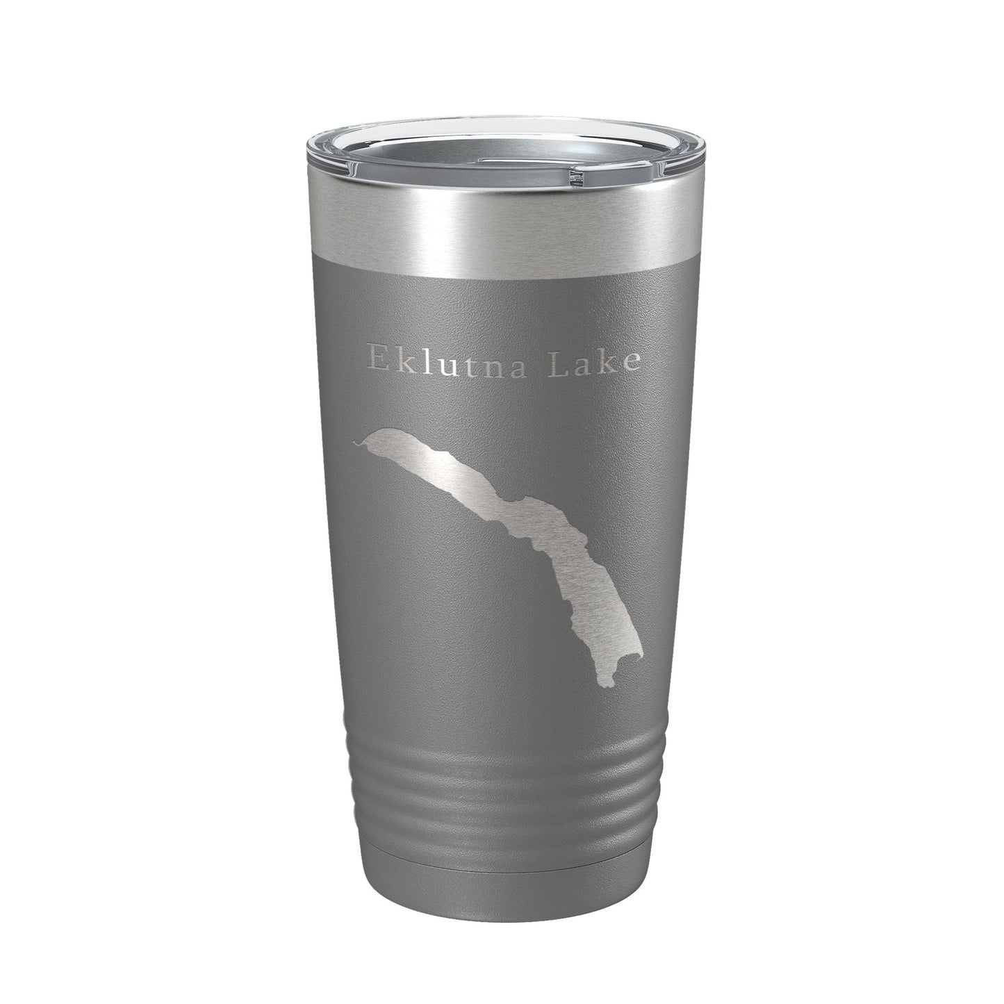 Eklutna Lake Map Tumbler Travel Mug Insulated Laser Engraved Coffee Cup Alaska 20 oz-16