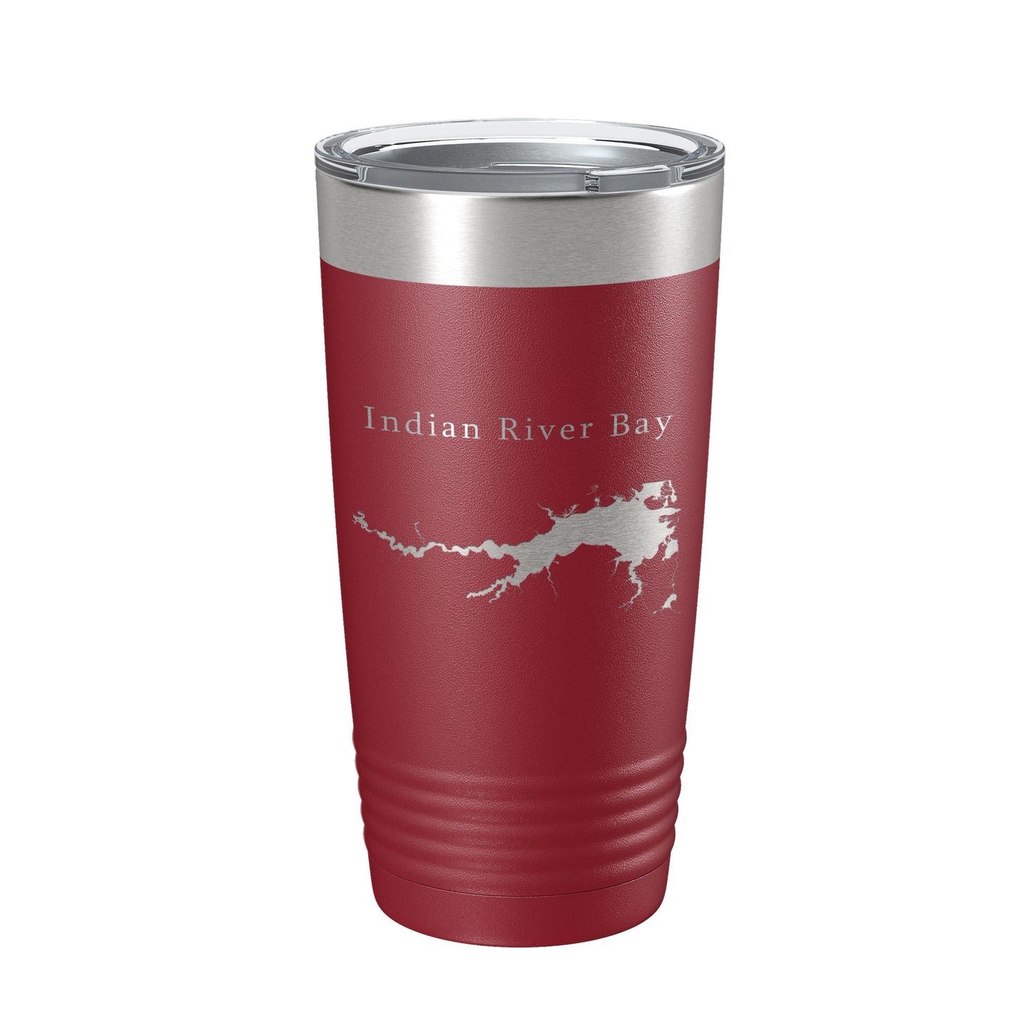 Indian River Bay Tumbler Lake Map Travel Mug Insulated Laser Engraved Coffee Cup Delaware 20 oz-18