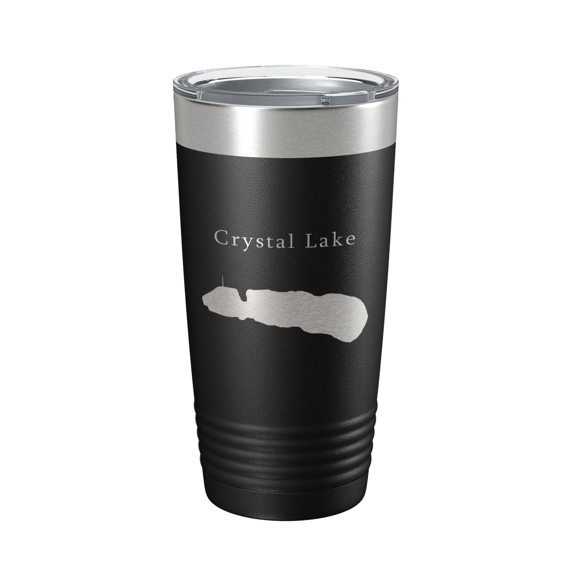 Crystal Lake Map Tumbler Travel Mug Insulated Laser Engraved Coffee Cup Illinois 20 oz-5