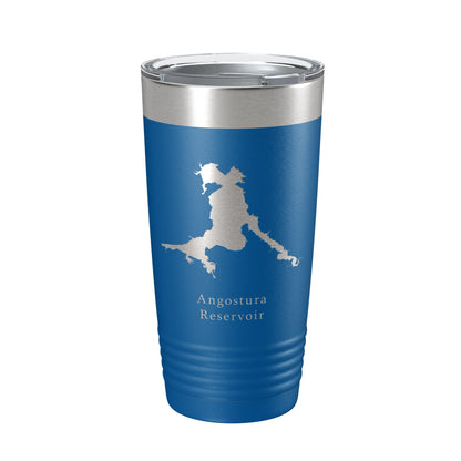 Angostura Reservoir Tumbler Lake Map Travel Mug Insulated Laser Engraved Coffee Cup South Dakota 20 oz-6