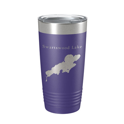 Swartswood Lake Map Tumbler Travel Mug Insulated Laser Engraved Coffee Cup New Jersey 20 oz-15