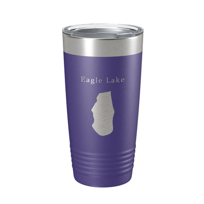 Eagle Lake Map Tumbler Travel Mug Insulated Laser Engraved Coffee Cup Pennsylvania 20 oz-15
