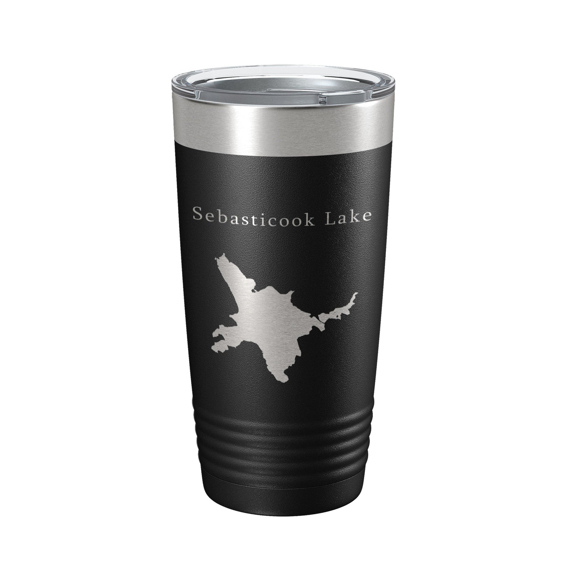 Sebasticook Lake Map Tumbler Travel Mug Insulated Laser Engraved Coffee Cup Maine 20 oz-5