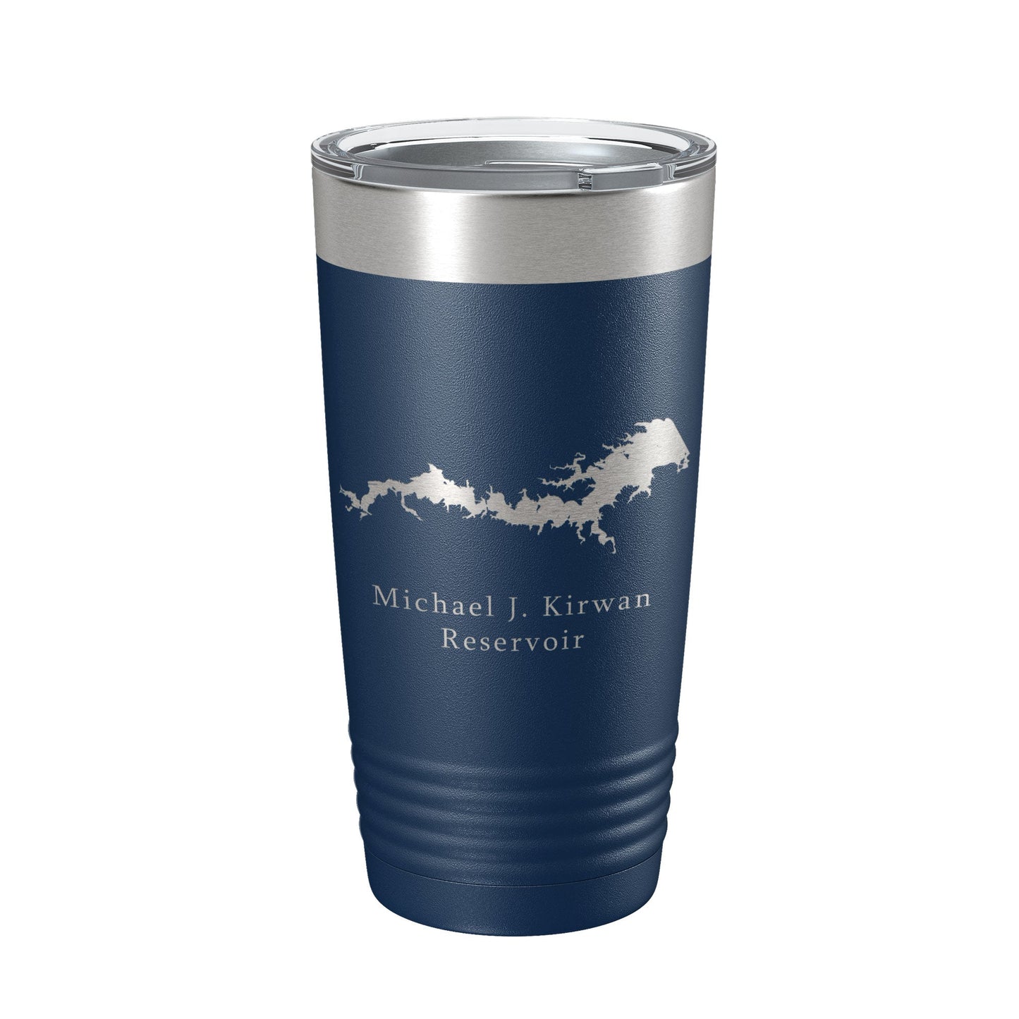 Michael J. Kirwan Reservoir Tumbler Lake Map Travel Mug Insulated Laser Engraved Coffee Cup Ohio 20 oz-8