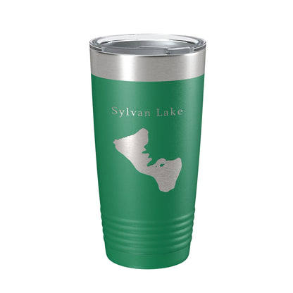Sylvan Lake Map Tumbler Travel Mug Insulated Laser Engraved Coffee Cup Custer State Park South Dakota 20 oz-9