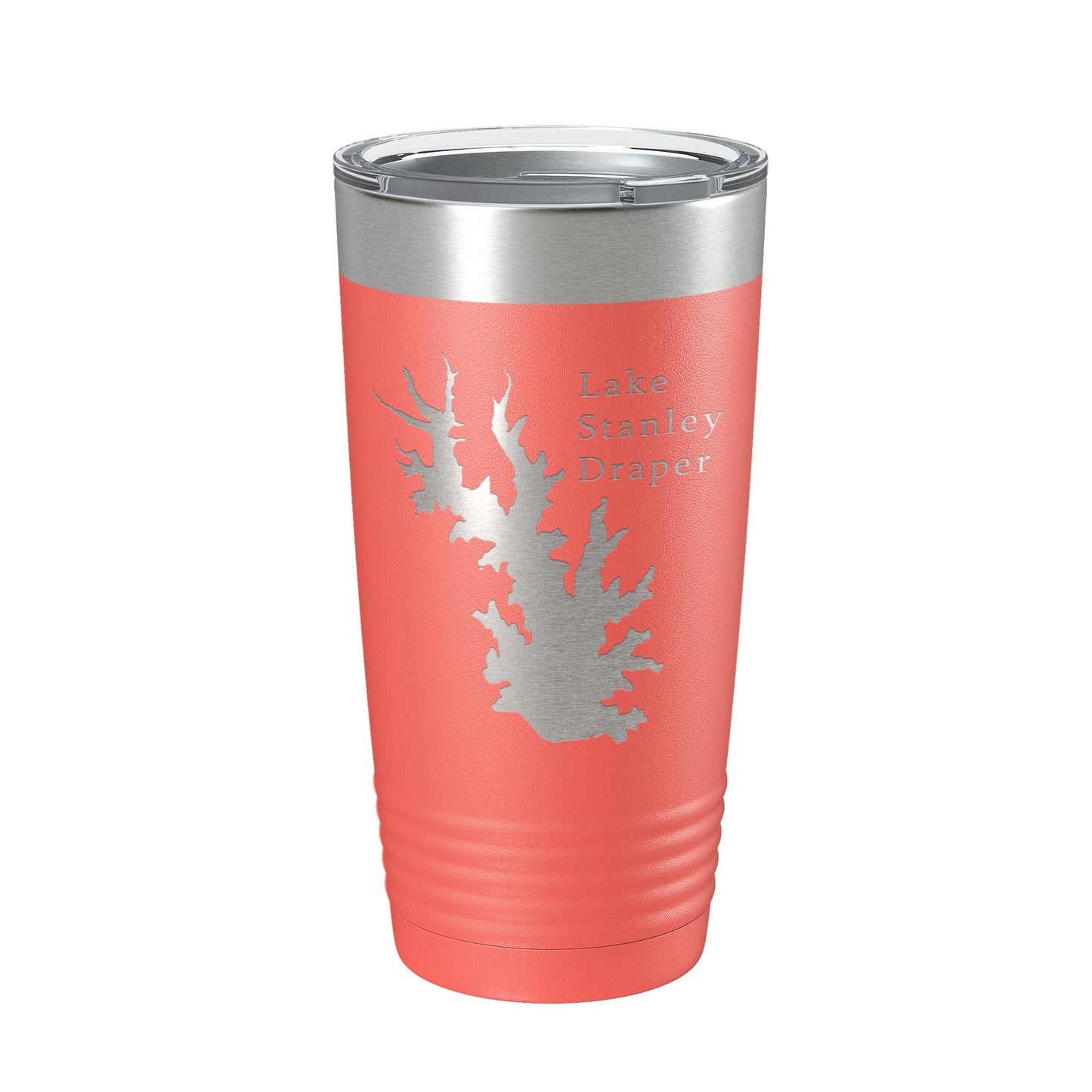 Lake Stanley Draper Map Tumbler Travel Mug Insulated Laser Engraved Coffee Cup Oklahoma 20 oz-20