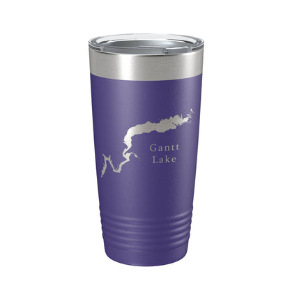 Gantt Lake Map Tumbler Travel Mug Insulated Laser Engraved Coffee Cup Alabama 20 oz-15