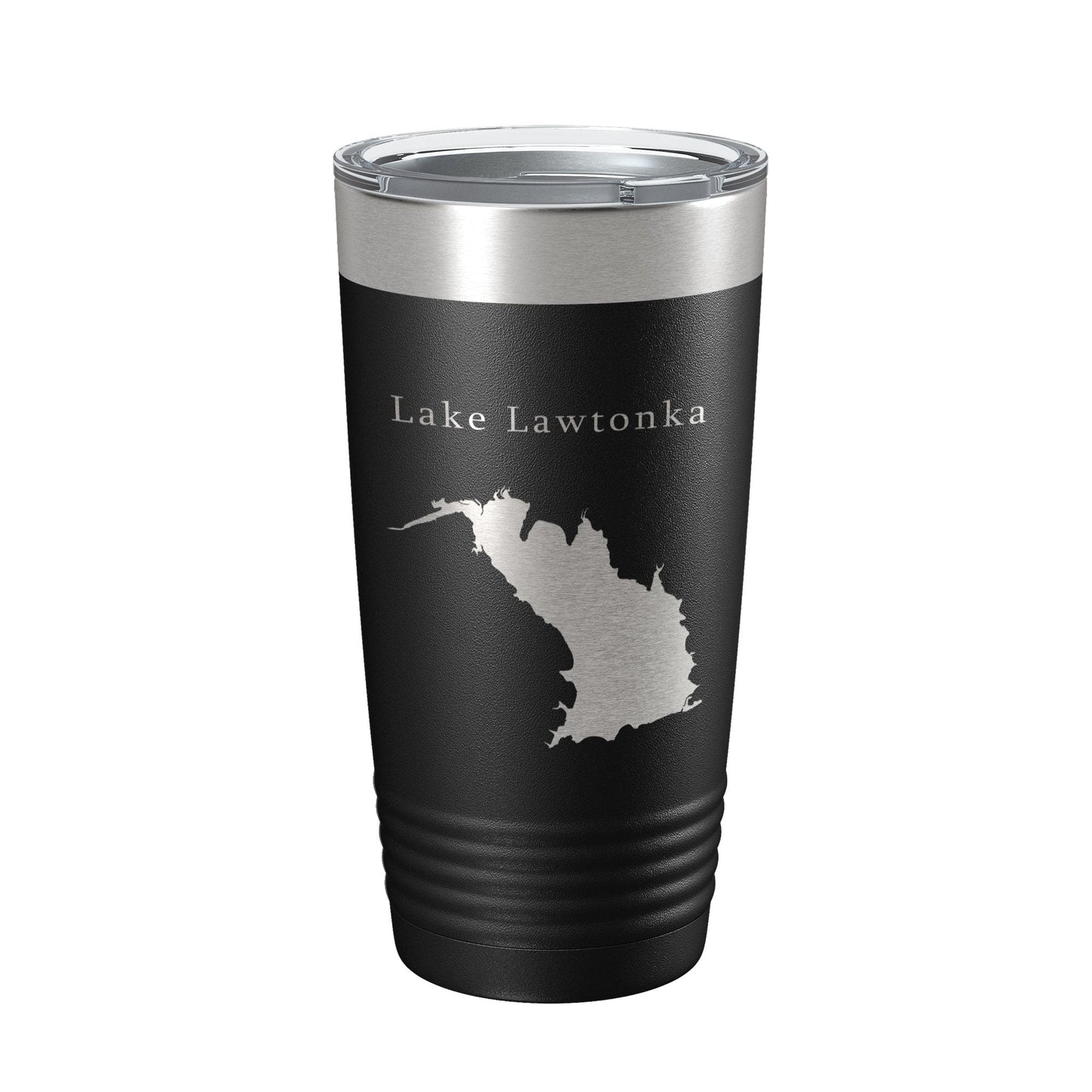 Lake Lawtonka Map Tumbler Travel Mug Insulated Laser Engraved Coffee Cup Oklahoma 20 oz-0