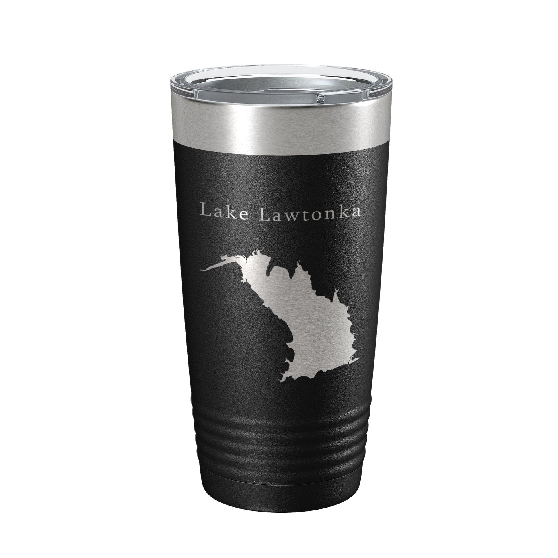 Lake Lawtonka Map Tumbler Travel Mug Insulated Laser Engraved Coffee Cup Oklahoma 20 oz-0
