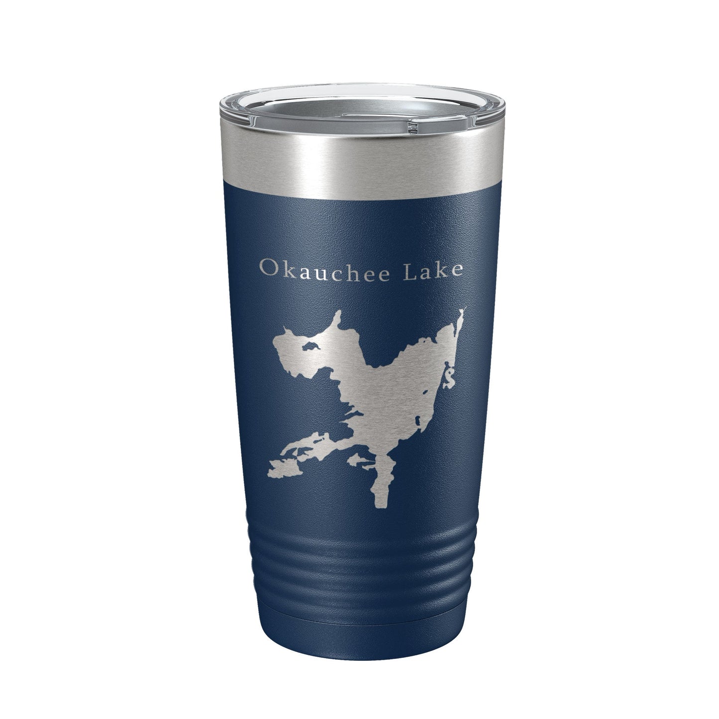Okauchee Lake Map Tumbler Travel Mug Insulated Laser Engraved Coffee Cup Wisconsin 20 oz-8