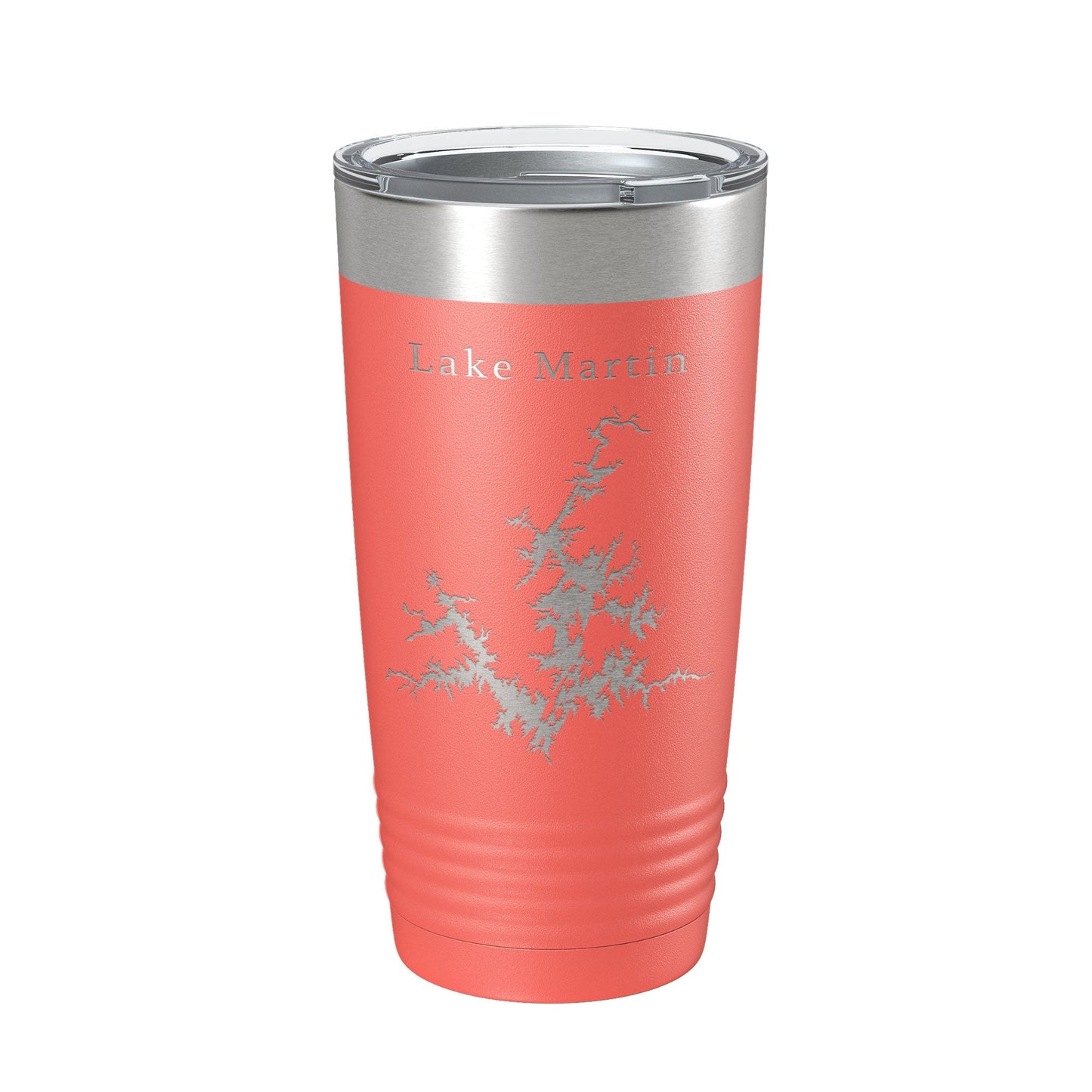 Lake Martin Map Tumbler Travel Mug Insulated Laser Engraved Coffee Cup Alabama 20 oz-20