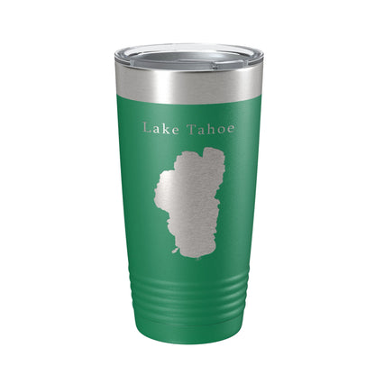 Lake Tahoe Map Tumbler Travel Mug Insulated Laser Engraved Coffee Cup California Nevada 20 oz-9