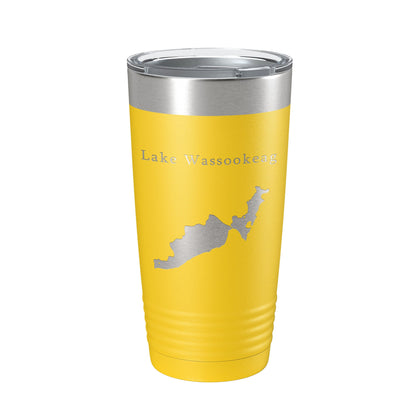 Lake Wassookeag Map Tumbler Travel Mug Insulated Laser Engraved Coffee Cup Maine 20 oz-4