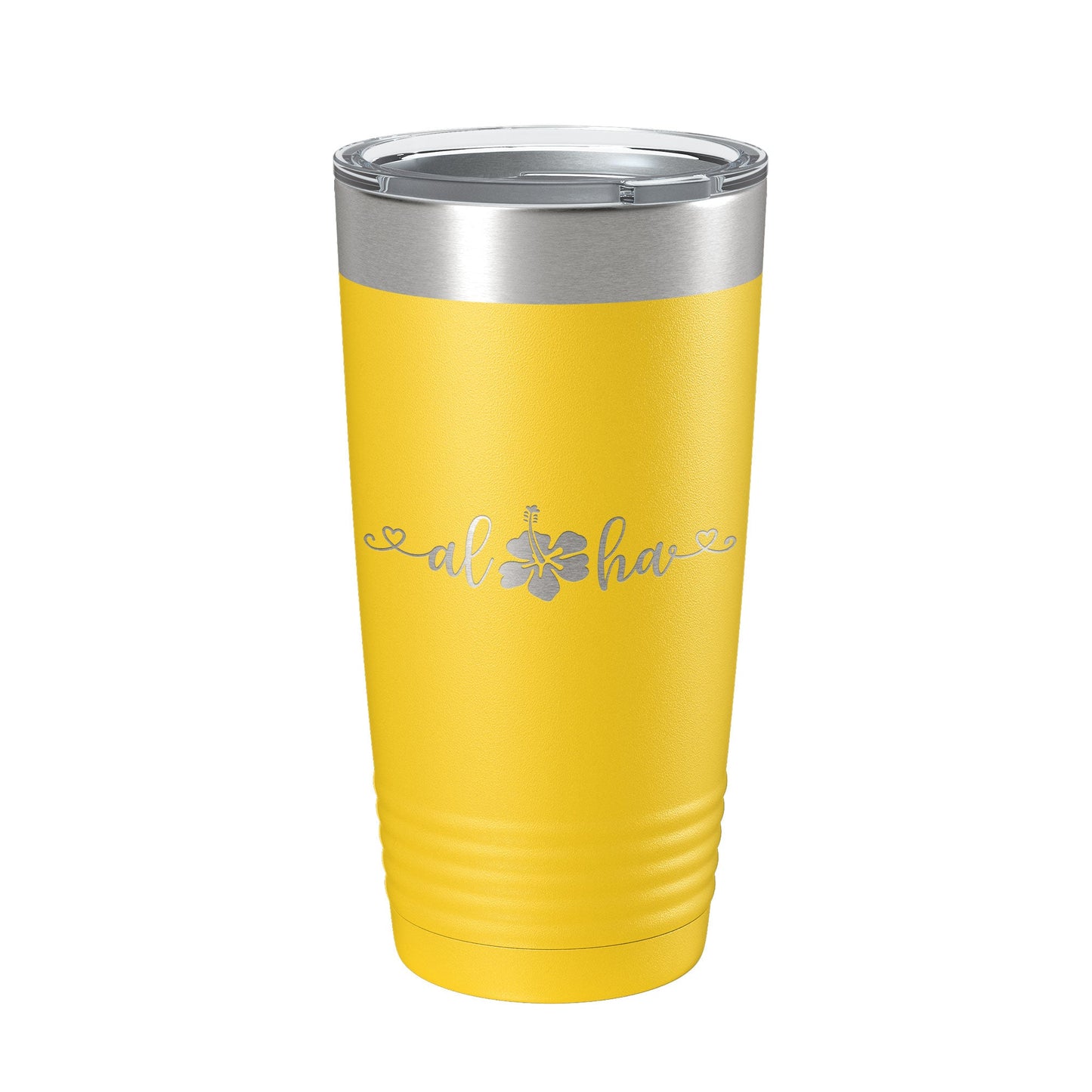 Aloha Hibiscus Tumbler Flower Travel Mug Cute Insulated Laser Engraved Coffee Cup Hawaii 20 oz-19
