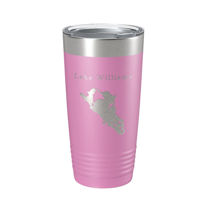 Lake Williams Map Tumbler Travel Mug Insulated Laser Engraved Coffee Cup Connecticut 20 oz-14