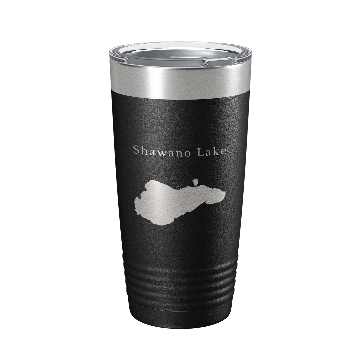Shawano Lake Map Tumbler Travel Mug Insulated Laser Engraved Coffee Cup Wisconsin 20 oz-0