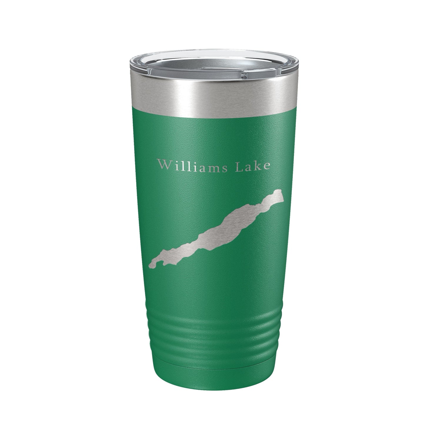 Williams Lake Map Tumbler Travel Mug Insulated Laser Engraved Coffee Cup Washington 20 oz-9