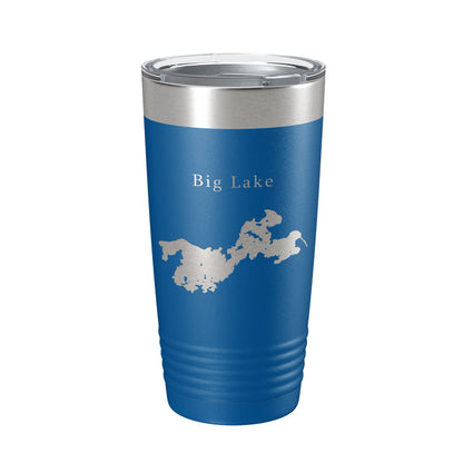 Big Lake Map Tumbler Travel Mug Insulated Laser Engraved Coffee Cup Alaska 20 oz-6