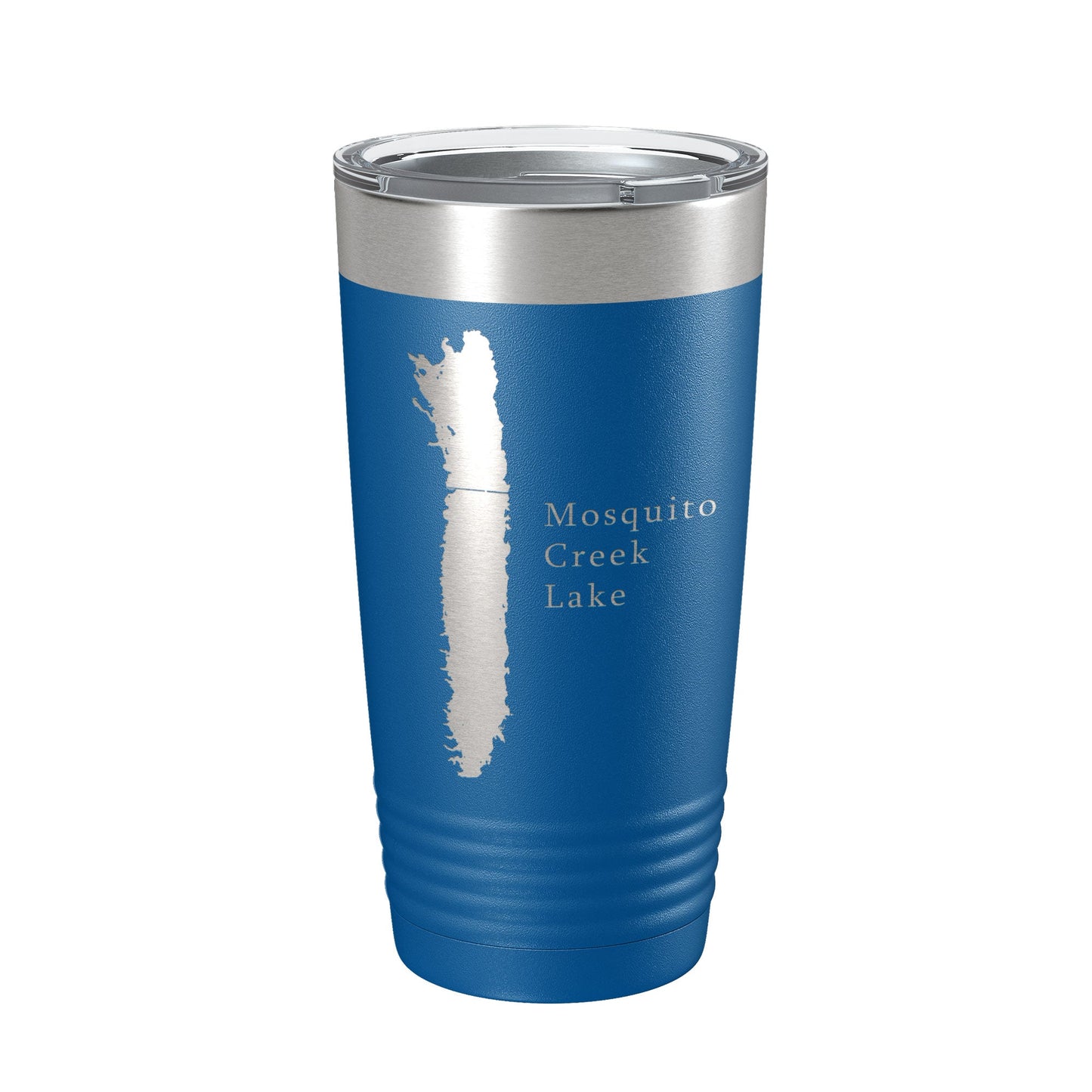 Mosquito Creek Lake Map Tumbler Travel Mug Insulated Laser Engraved Coffee Cup Ohio 20 oz-6