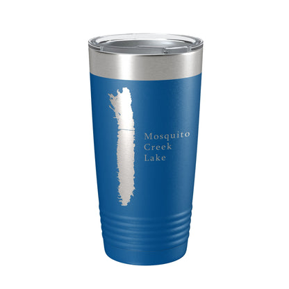 Mosquito Creek Lake Map Tumbler Travel Mug Insulated Laser Engraved Coffee Cup Ohio 20 oz-6