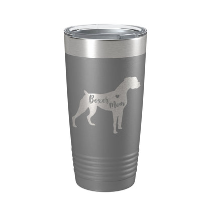 Boxer Mom Tumbler Dog Travel Mug Gift Insulated Laser Engraved Coffee Cup 20 oz-16