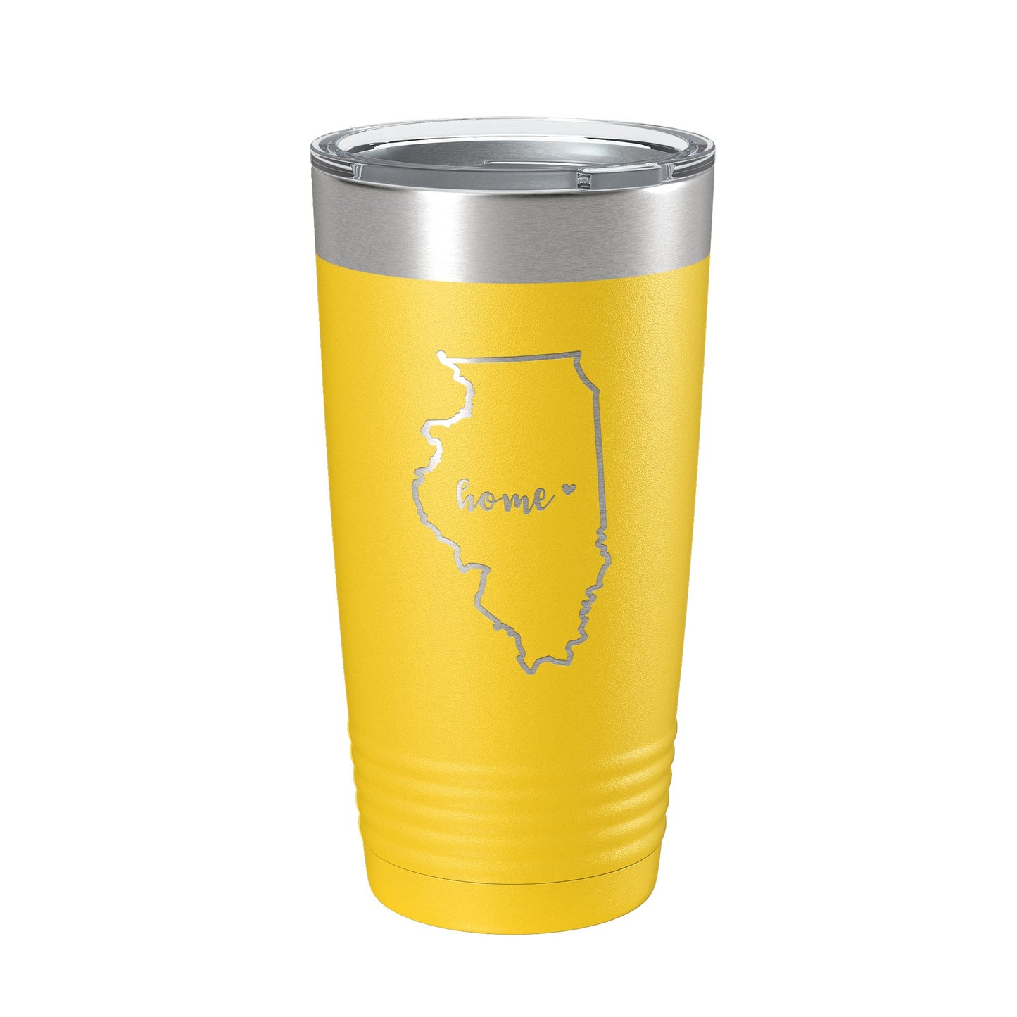 Illinois Tumbler Home State Travel Mug Insulated Laser Engraved Map Coffee Cup 20 oz-19