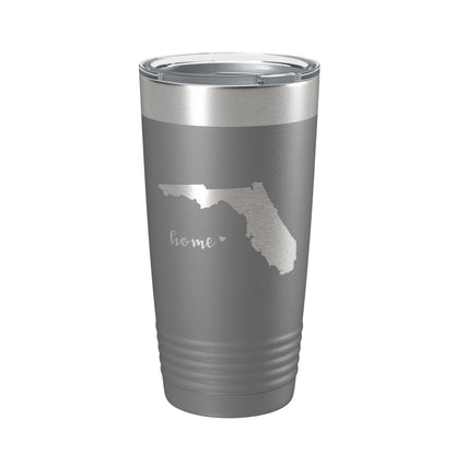 Florida Tumbler Home State Travel Mug Insulated Laser Engraved Map Coffee Cup 20 oz-16