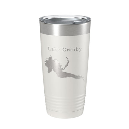 Lake Granby Map Tumbler Travel Mug Insulated Laser Engraved Coffee Cup Colorado 20 oz-7