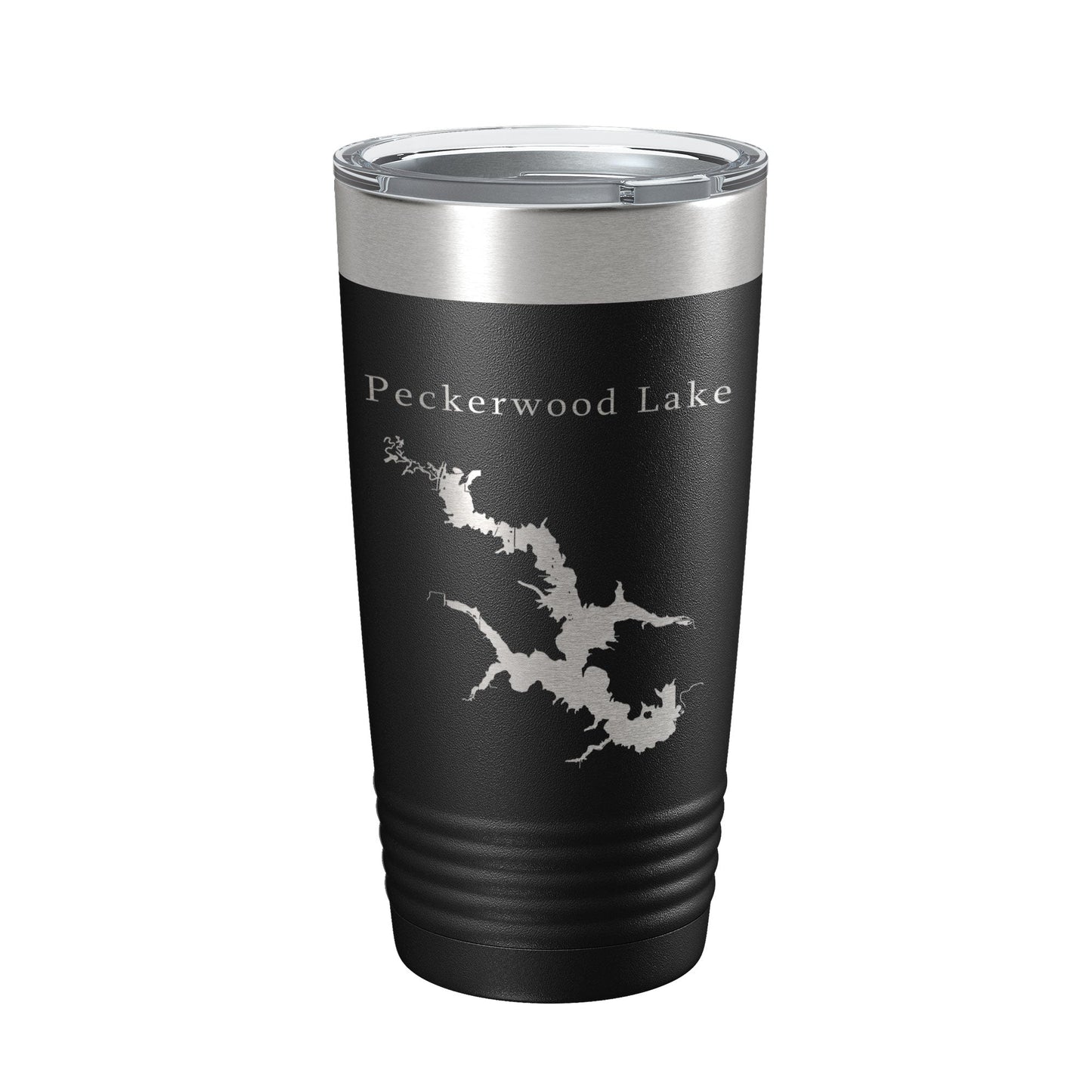 Peckerwood Lake Map Tumbler Travel Mug Insulated Laser Engraved Coffee Cup Hartz Reservoir Arkansas 20 oz-0