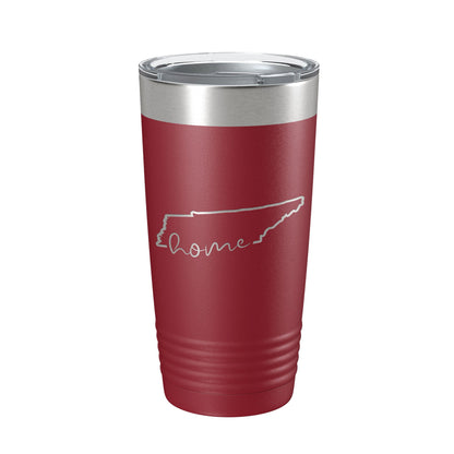 Tennessee Home Tumbler State Outline Travel Mug Gift Insulated Laser Engraved Coffee Cup 20 oz-18