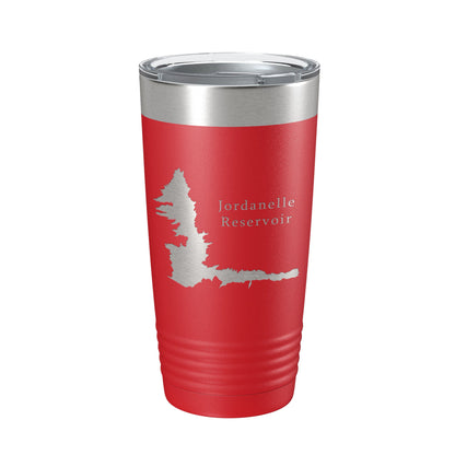 Jordanelle Reservoir Tumbler Lake Map Travel Mug Insulated Laser Engraved Coffee Cup Utah 20 oz-10
