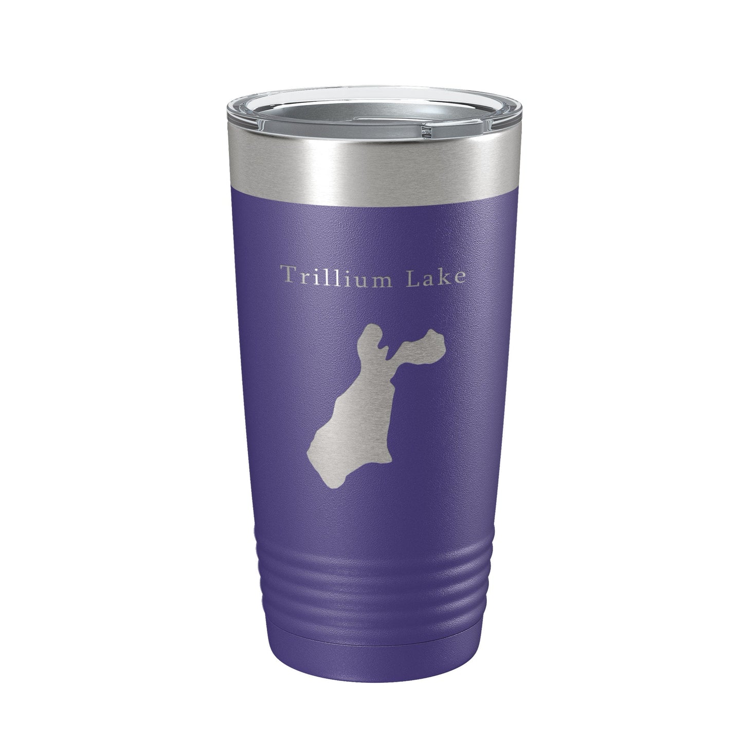 Trillium Lake Map Tumbler Travel Mug Insulated Laser Engraved Coffee Cup Oregon 20 oz-15