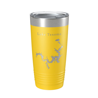 Lake Texoma Map Tumbler Travel Mug Insulated Laser Engraved Coffee Cup Oklahoma Texas 20 oz-4