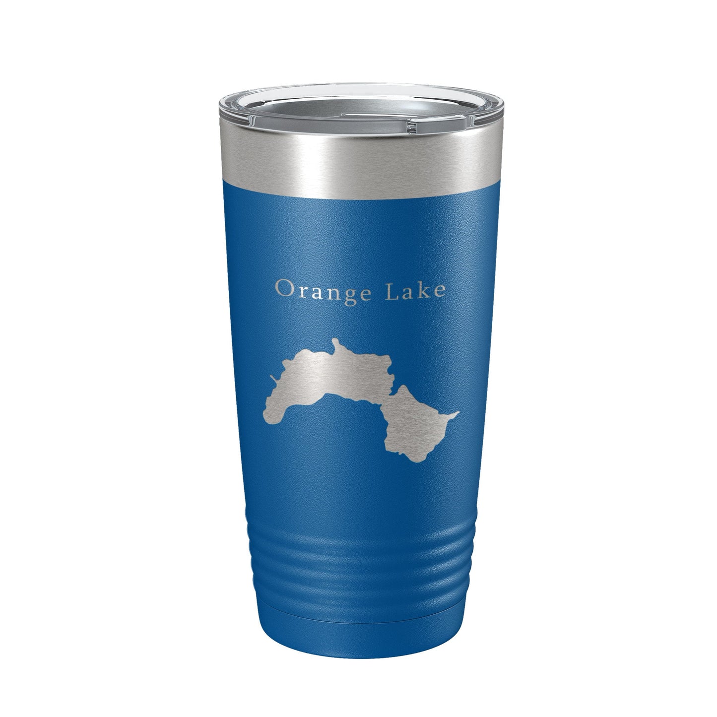 Orange Lake Map Tumbler Travel Mug Insulated Laser Engraved Coffee Cup Maine 20 oz-6