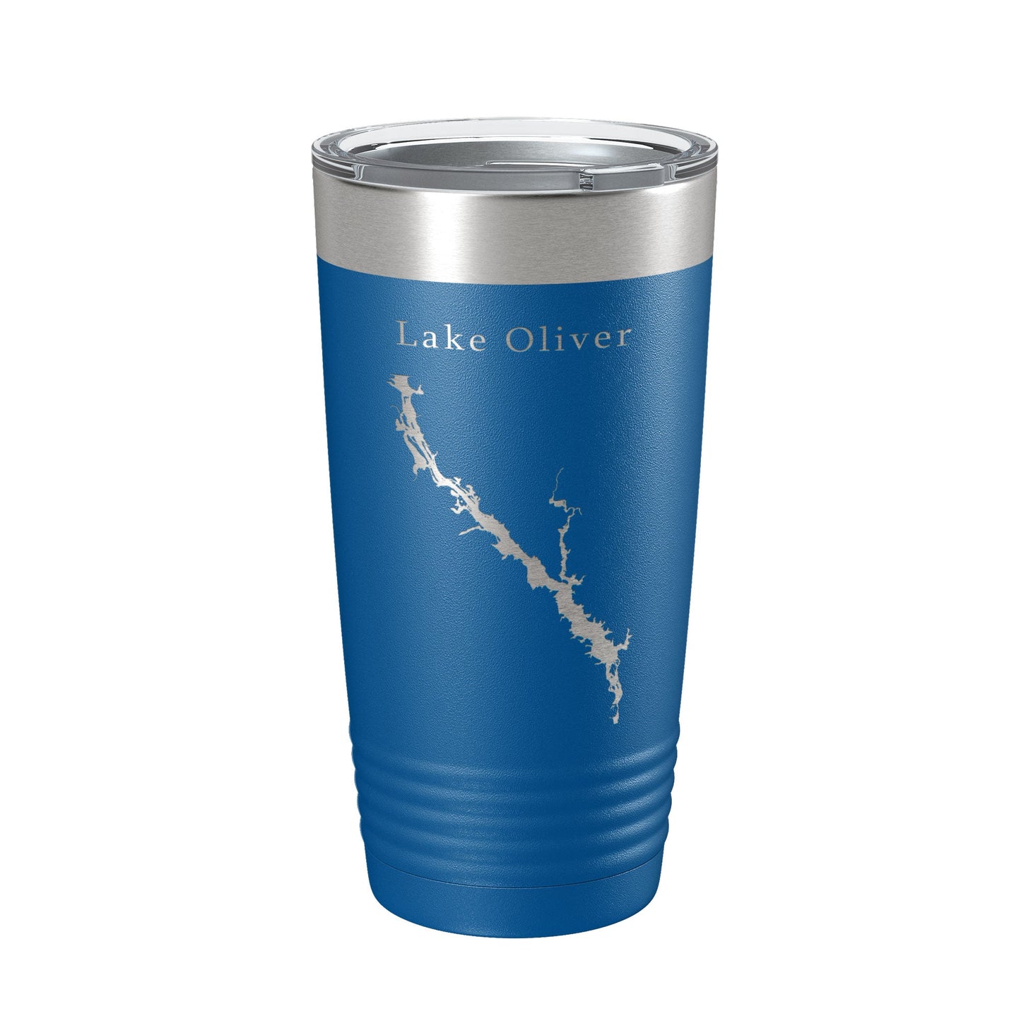 Lake Oliver Map Tumbler Travel Mug Insulated Laser Engraved Coffee Cup Alabama Georgia 20 oz-6