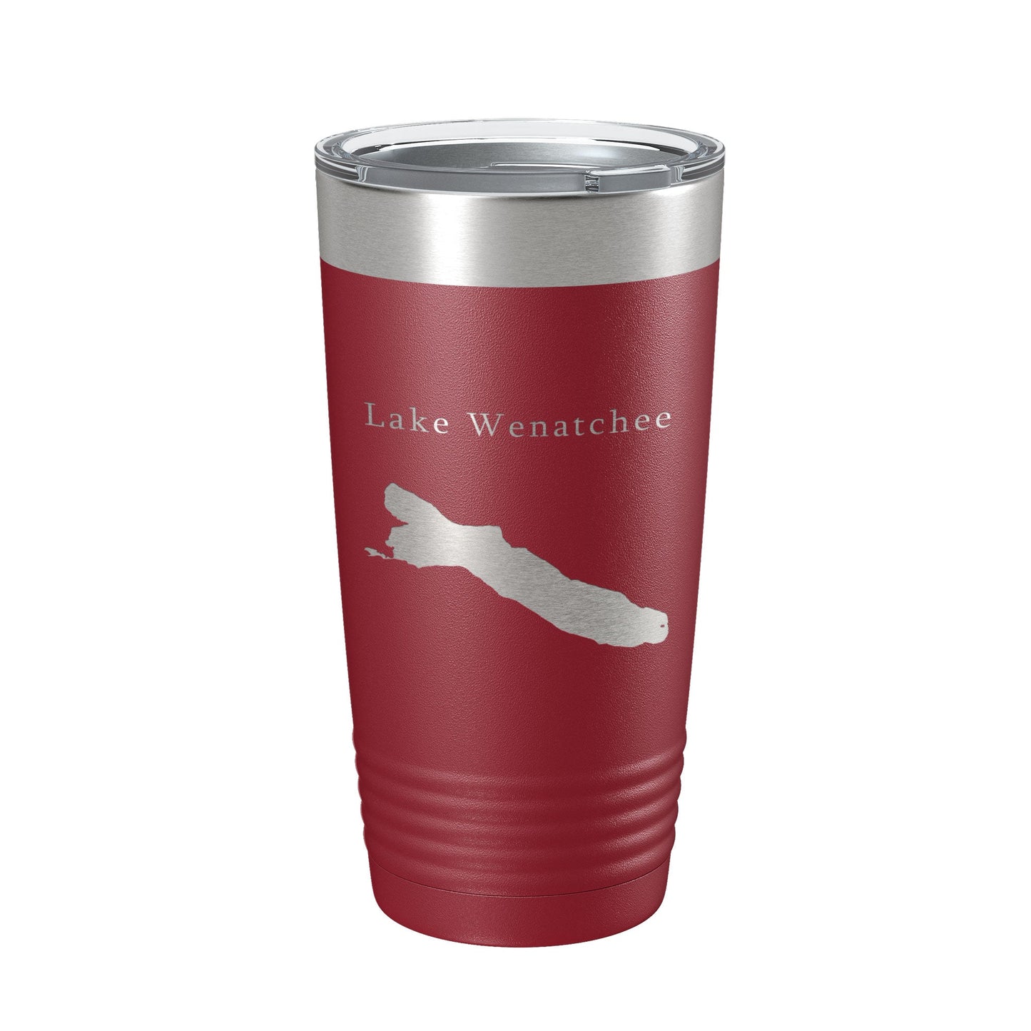 Lake Wenatchee Map Tumbler Travel Mug Insulated Laser Engraved Coffee Cup Washington 20 oz-18
