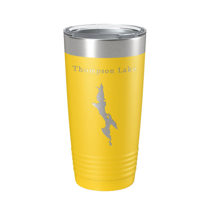 Thompson Lake Map Tumbler Travel Mug Insulated Laser Engraved Coffee Cup Maine 20 oz-19