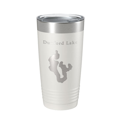 Dunford Lake Map Tumbler Travel Mug Insulated Laser Engraved Coffee Cup Florida 20 oz-1