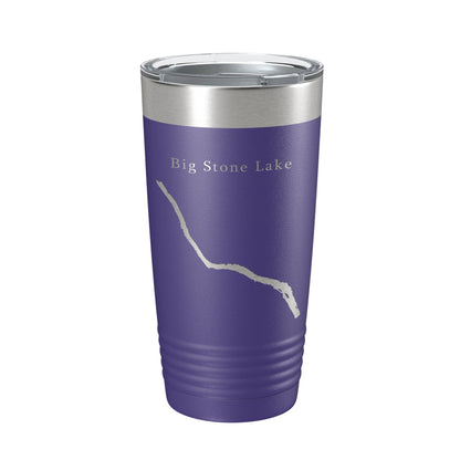 Big Stone Lake Map Tumbler Travel Mug Insulated Laser Engraved Coffee Cup South Dakota Minnesota 20 oz-15