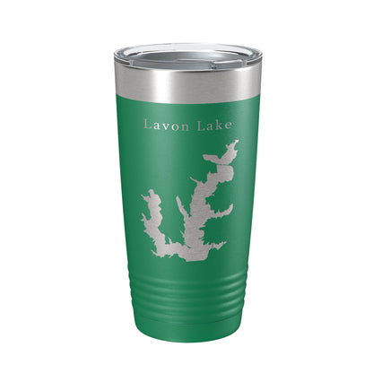 Lavon Lake Map Tumbler Travel Mug Insulated Laser Engraved Coffee Cup Texas 20 oz-9