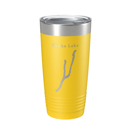 Keuka Lake Map Tumbler Travel Mug Insulated Laser Engraved Coffee Cup New York 20 oz-19