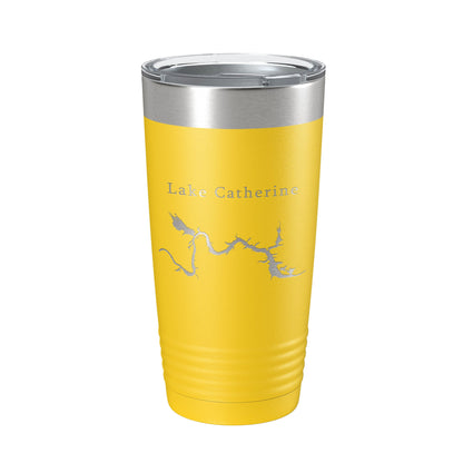Lake Catherine Map Tumbler Travel Mug Insulated Laser Engraved Coffee Cup Arkansas 20 oz-19